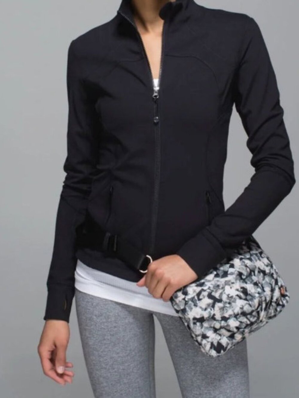 Lululemon Hip To Be Free Bag Polyester In Mystic Jungle Butter Black Pink